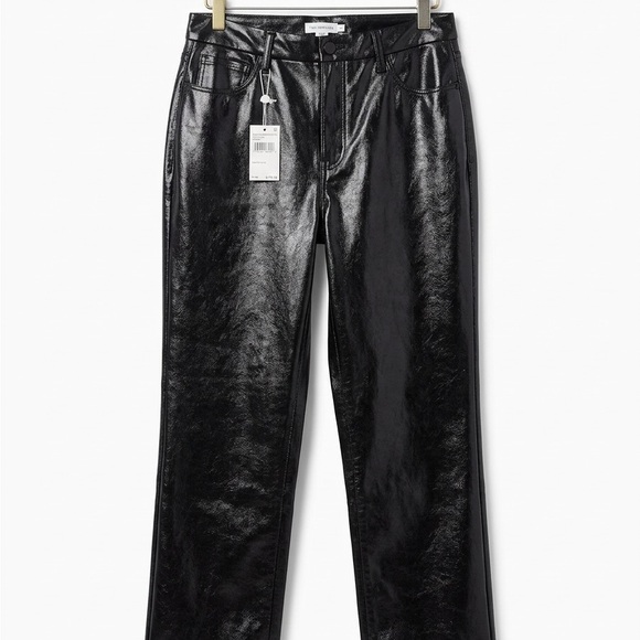 NWT Good American Good Curve Straight Vinyl Pants – Size 14/32 - Picture 6 of 13